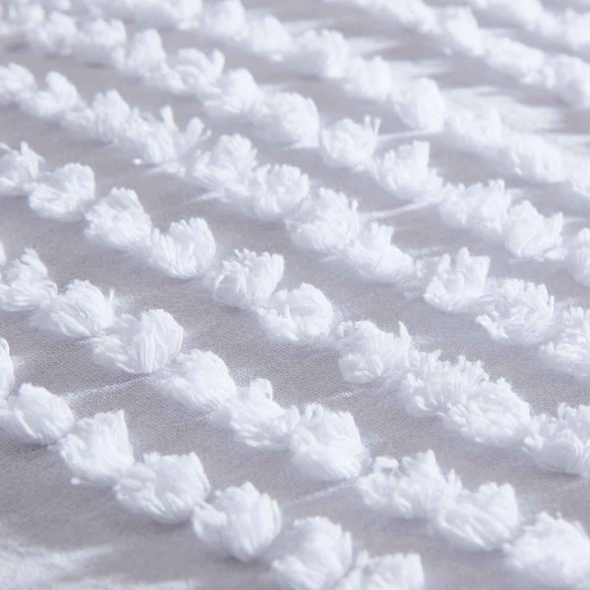 Bianca Malmo Tufted 100% Cotton White Duvet Cover and Pillowcase Set White – image 5