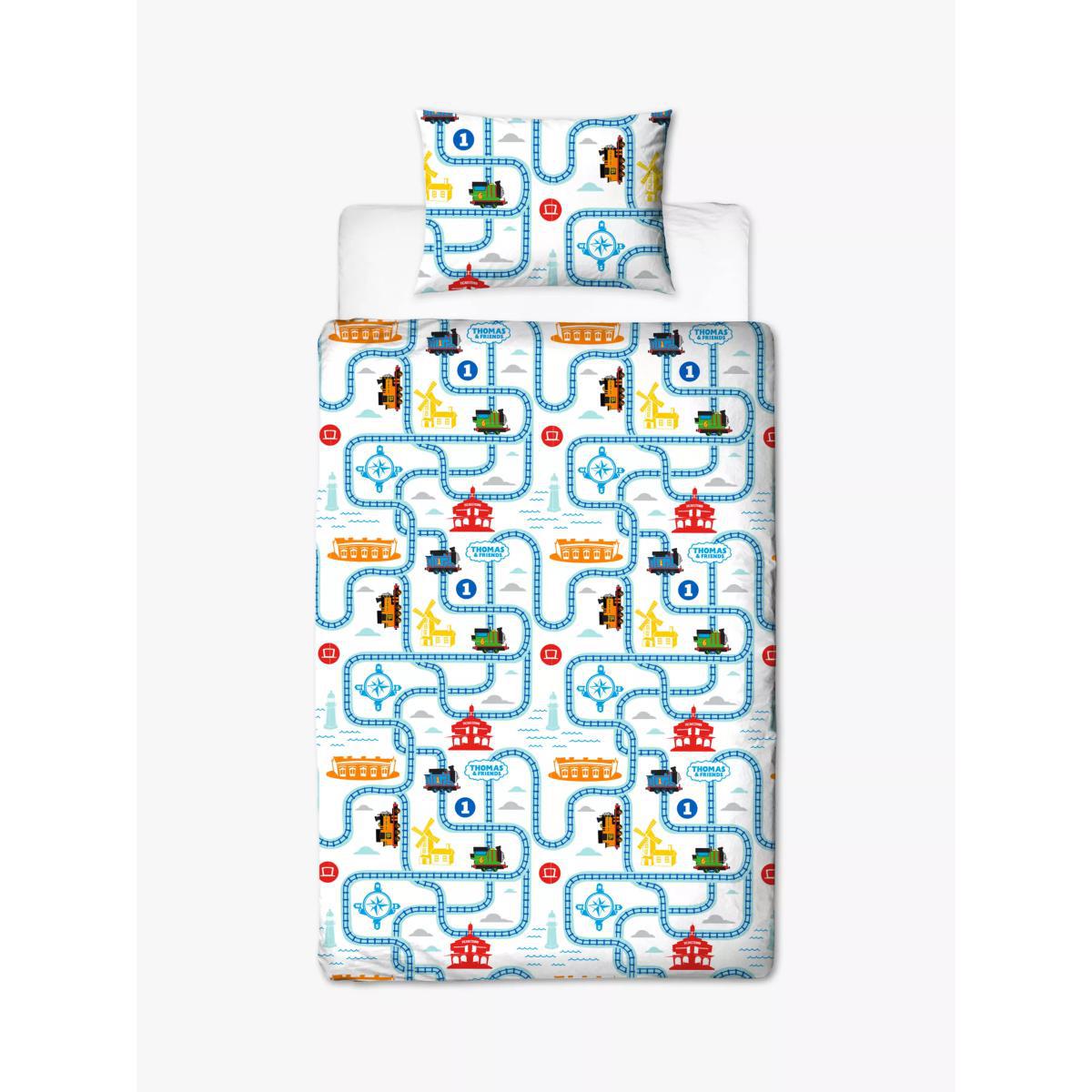 Thomas & Friends Reversible Duvet Cover and Pillowcase Set, Single, Multi – image 2