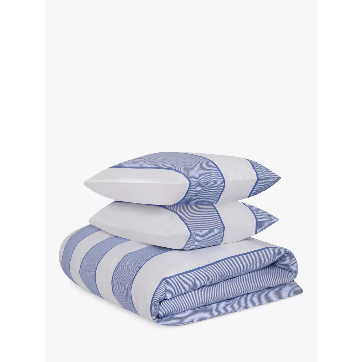 Jasper Conran London Blue Woven Pinstripe Duvet Cover Set – image 5