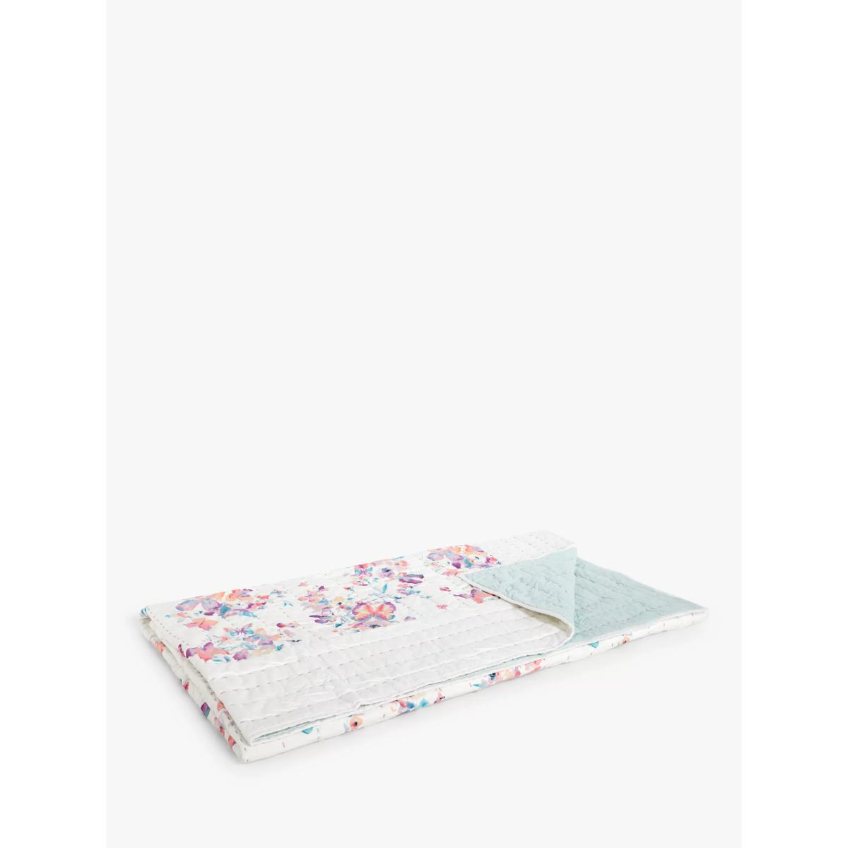 little home at John Lewis Hand Quilted Butterflies Quilt, Multi – image 3
