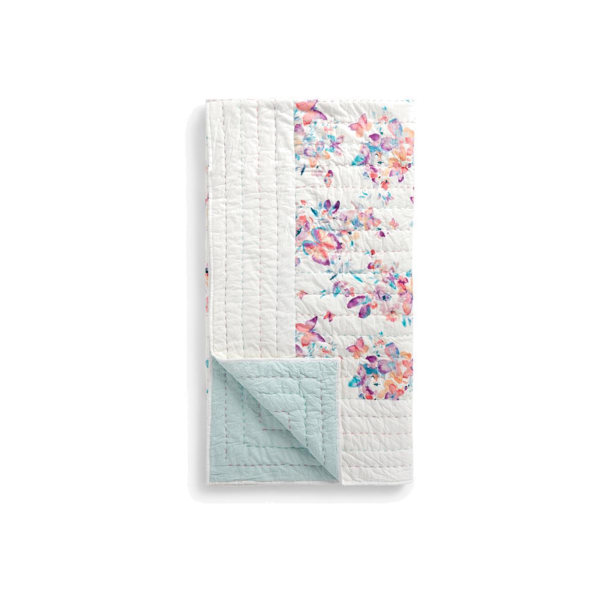 little home at John Lewis Hand Quilted Butterflies Quilt, Multi – image 1