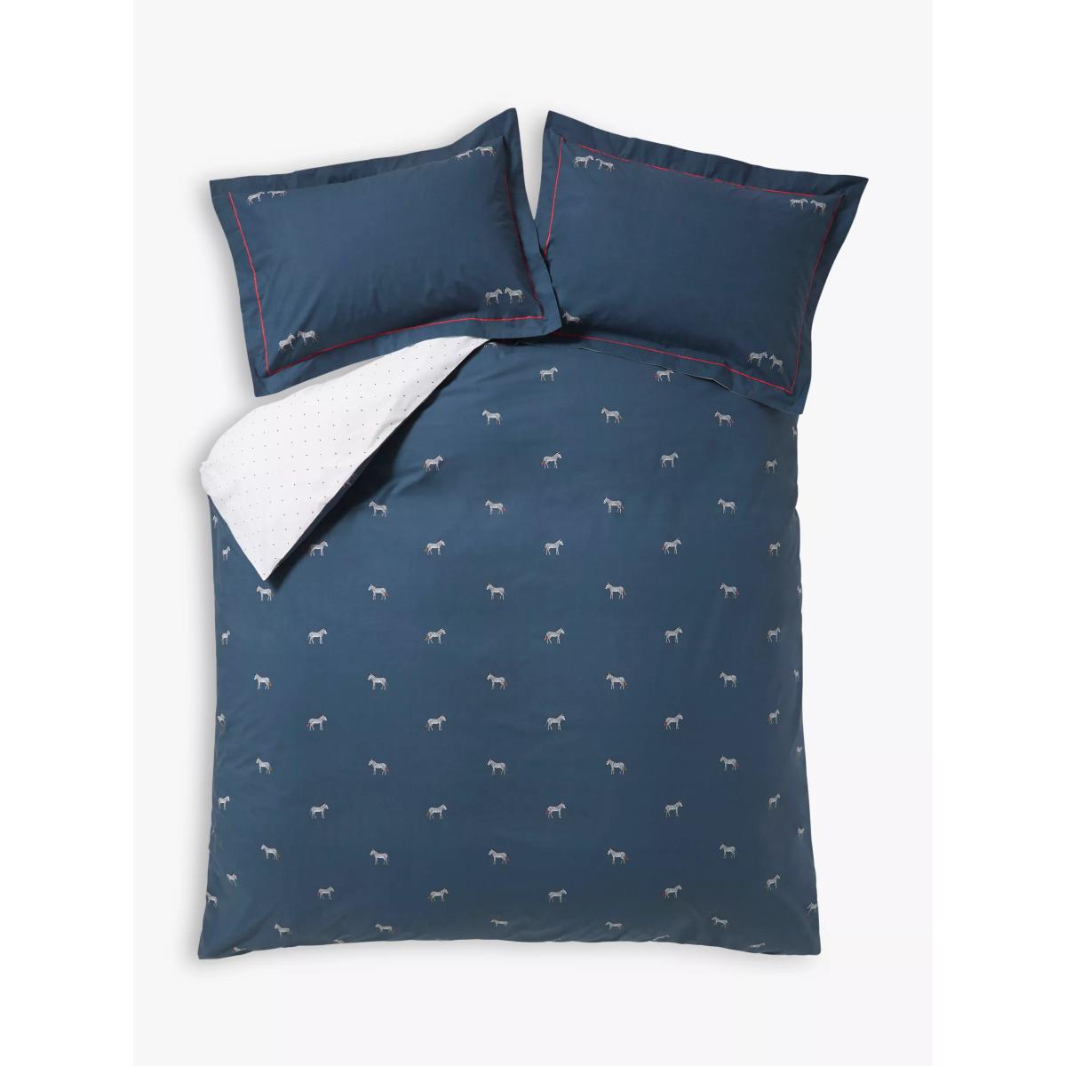 Sophie Allport Zebra Duvet Cover Set, Navy – image 2