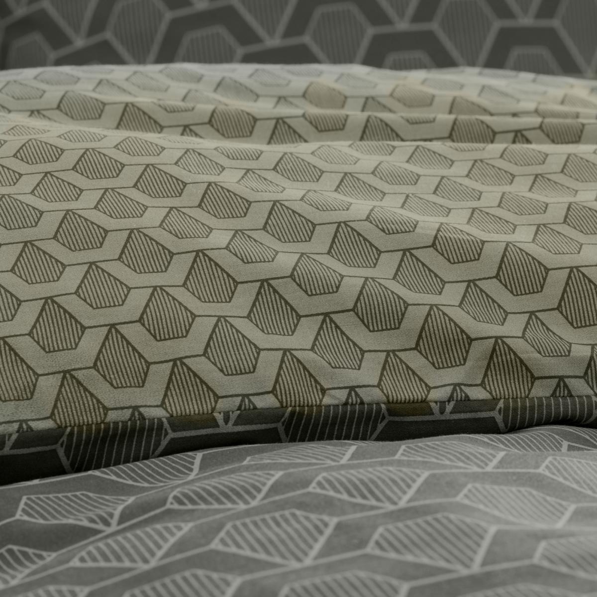 Jacob Cotton Satin Geometric Print Duvet Cover – image 2
