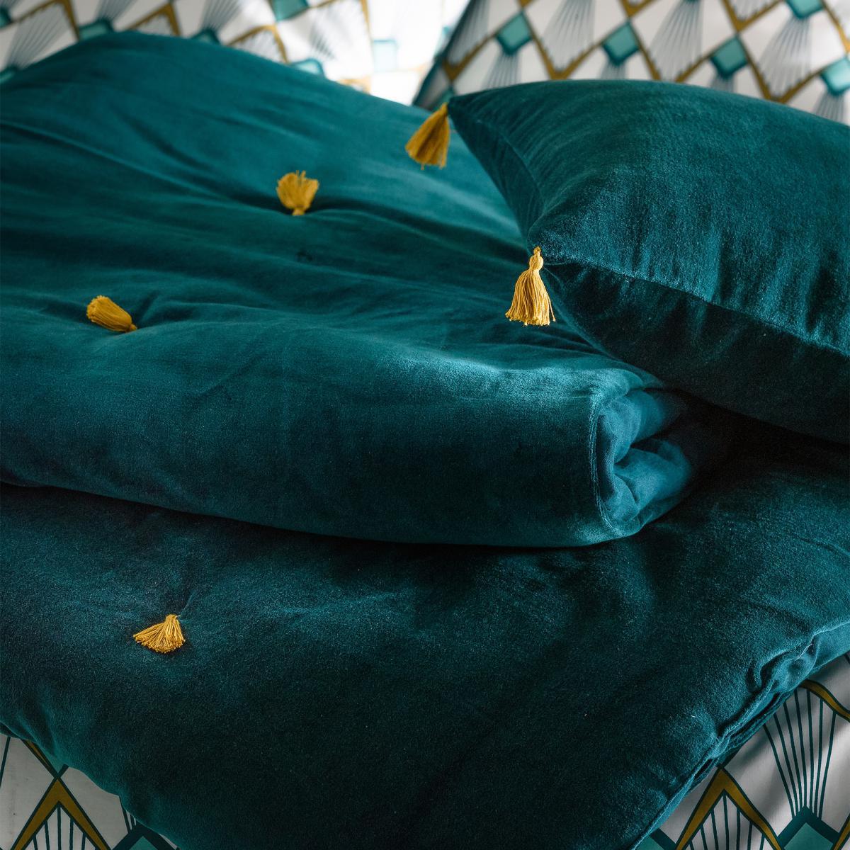 Elisa Art Deco Cotton Percale Duvet Cover – image 4