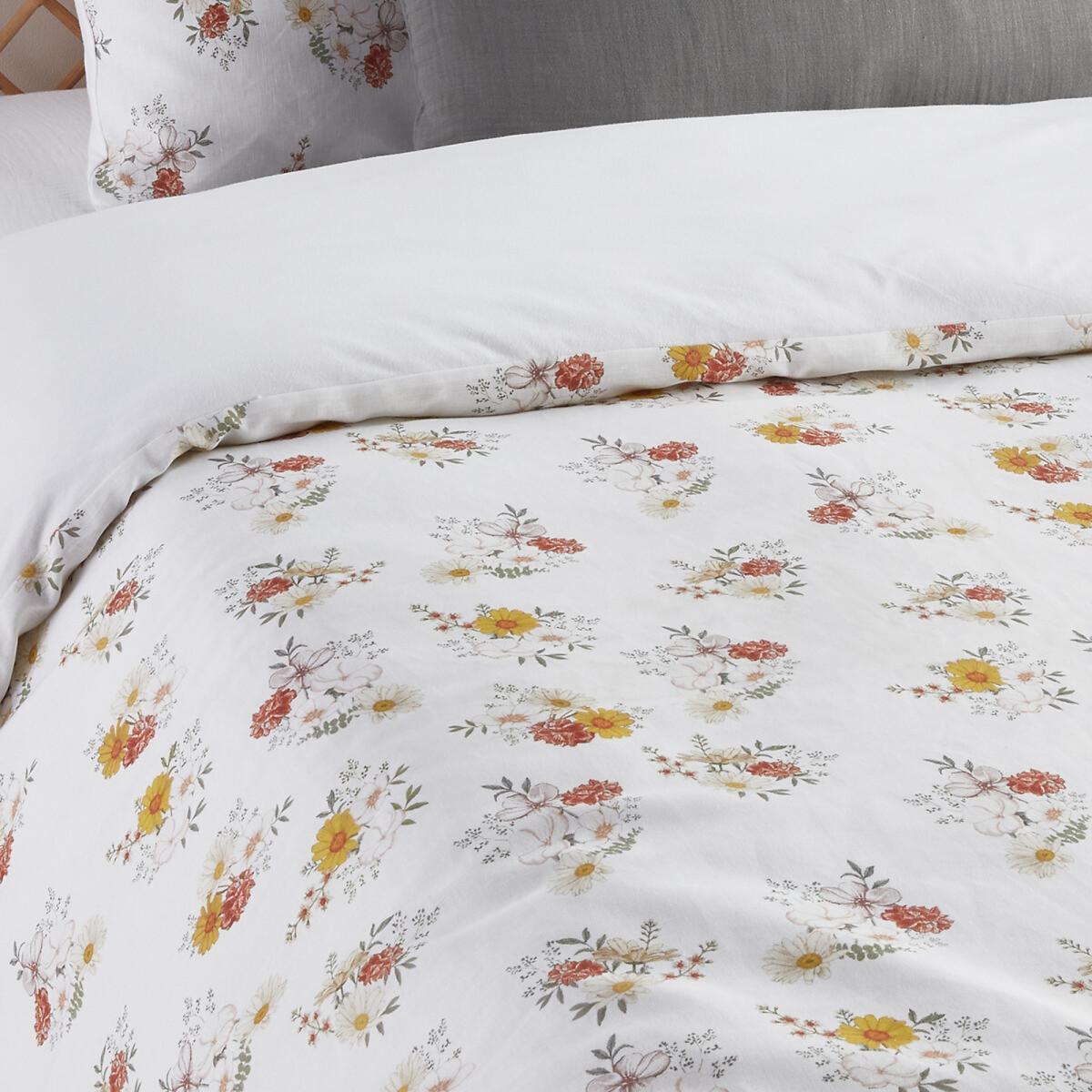 Ahava Linen / Organic Cotton Floral Duvet Cover – image 2