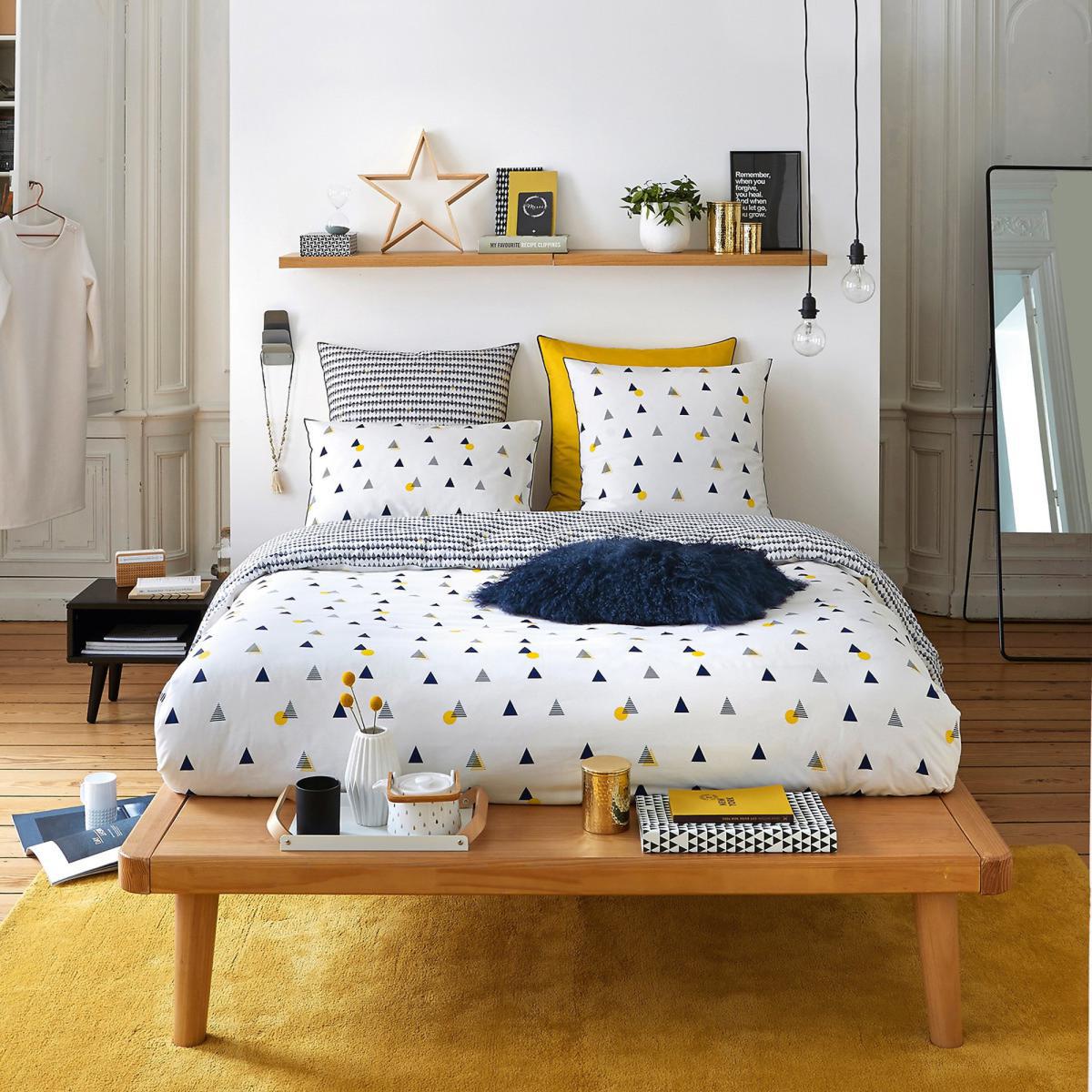Digna Geometric Reversible Duvet Cover in Cotton Percale – image 3