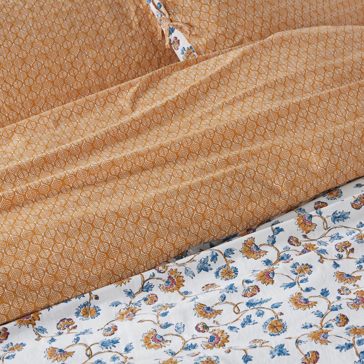 Indian Flower Washed Cotton Duvet Cover – image 2