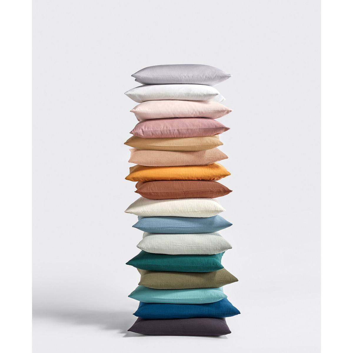 Snow Plain Cotton Muslin Duvet Cover – image 3