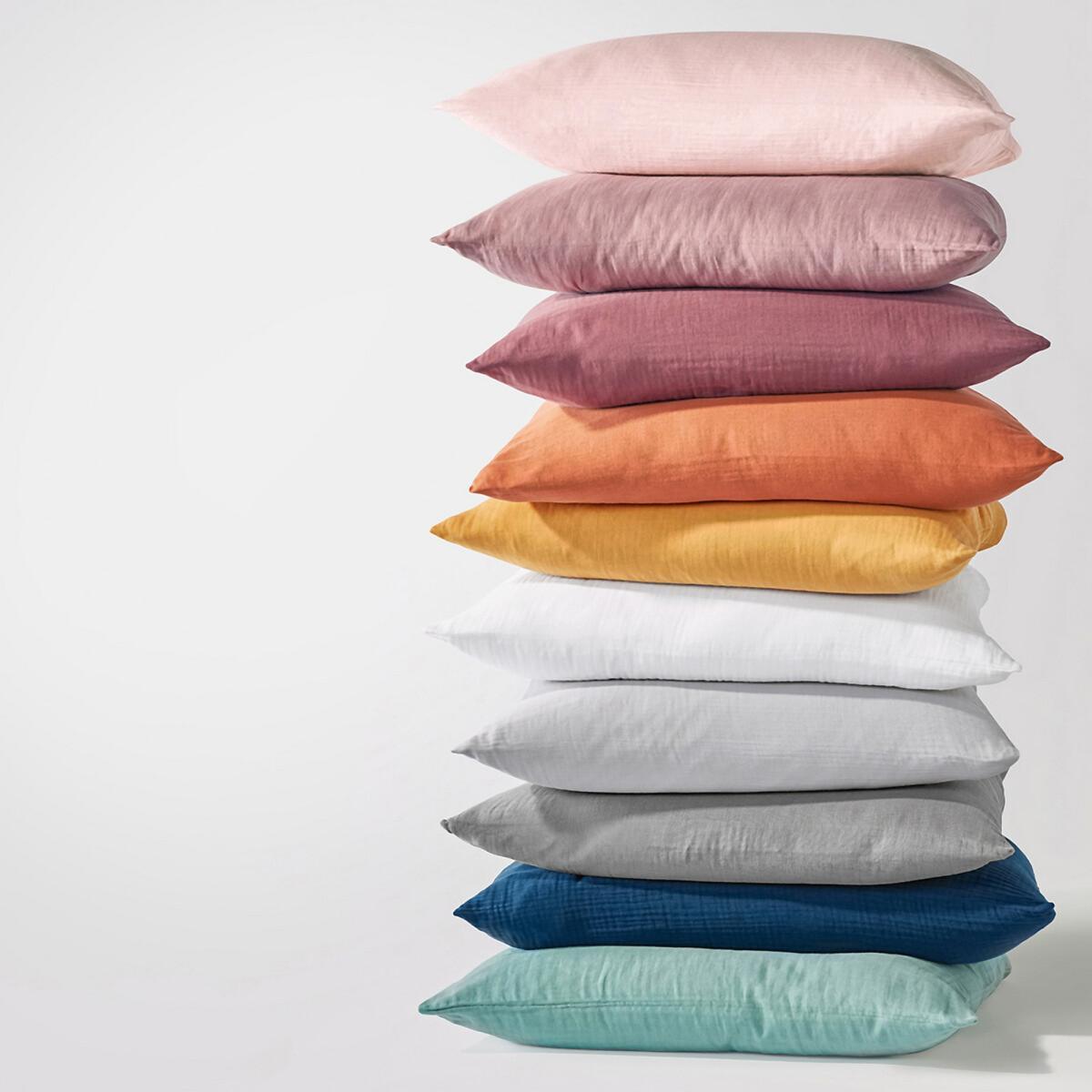 Snow Plain Cotton Muslin Duvet Cover – image 5