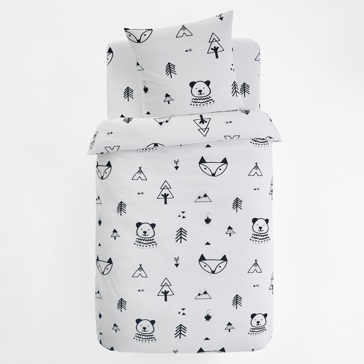 Forest Camp Printed Cotton Duvet Cover – image 3
