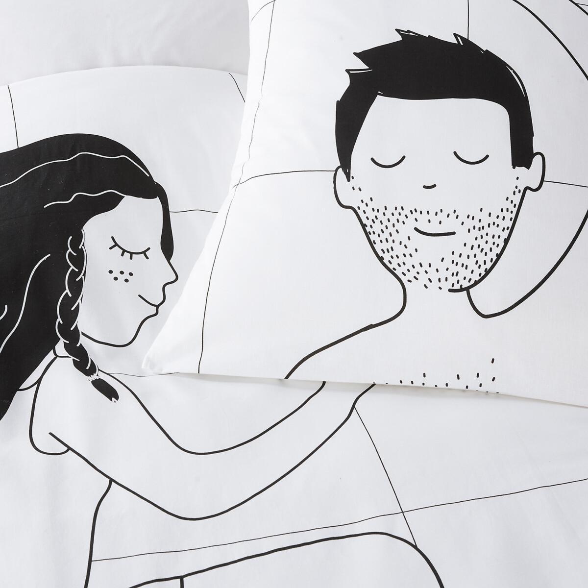 Sleepy Lovers Cotton Duvet Cover – image 3