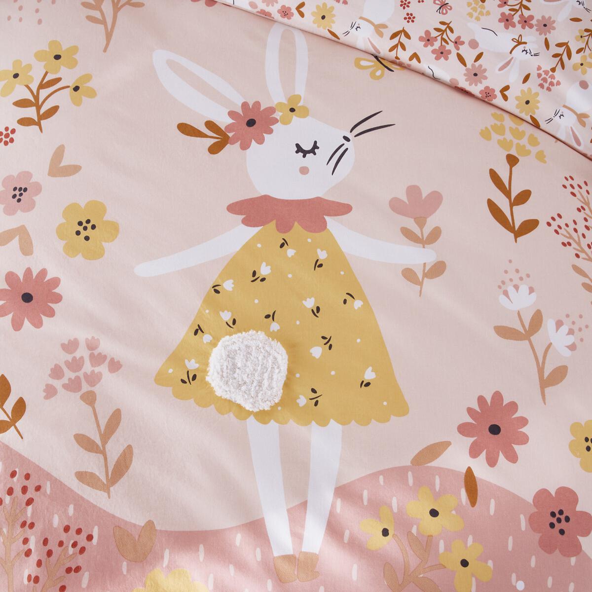 Flower Bunny Organic Cotton Duvet Cover – image 2