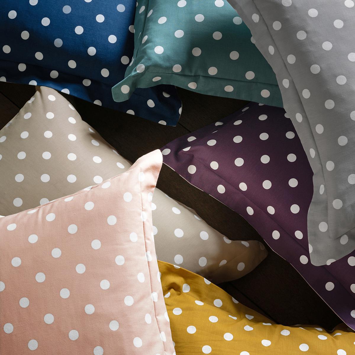 Clarisse Cotton Duvet Cover in Polka Dot Print – image 4