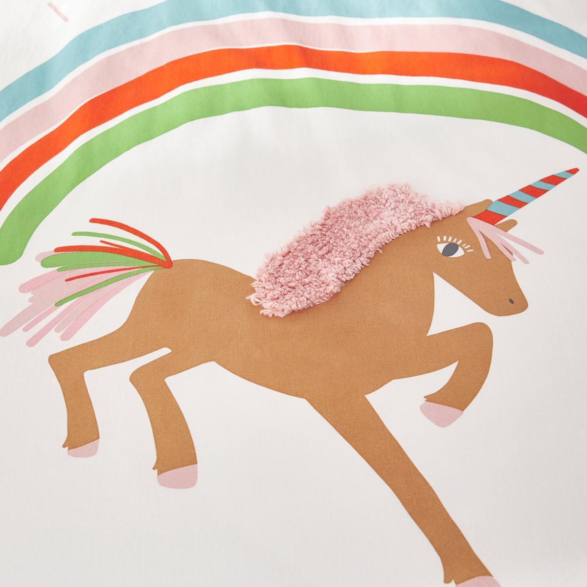 Licorne Duvet Cover in Unicorn Print Organic Cotton – image 3