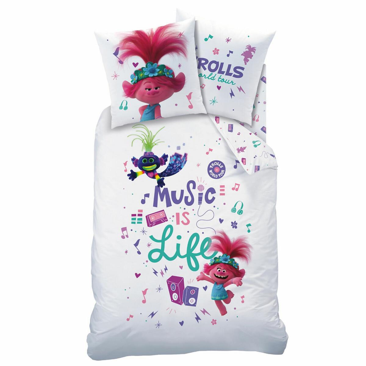 Trolls Music Duvet Set + 1 Pillowcase in Printed Cotton – image 2