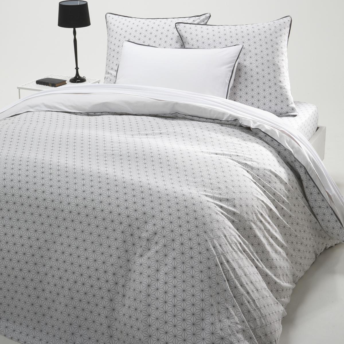 Nordic Geometric Printed Cotton Duvet Cover – image 2
