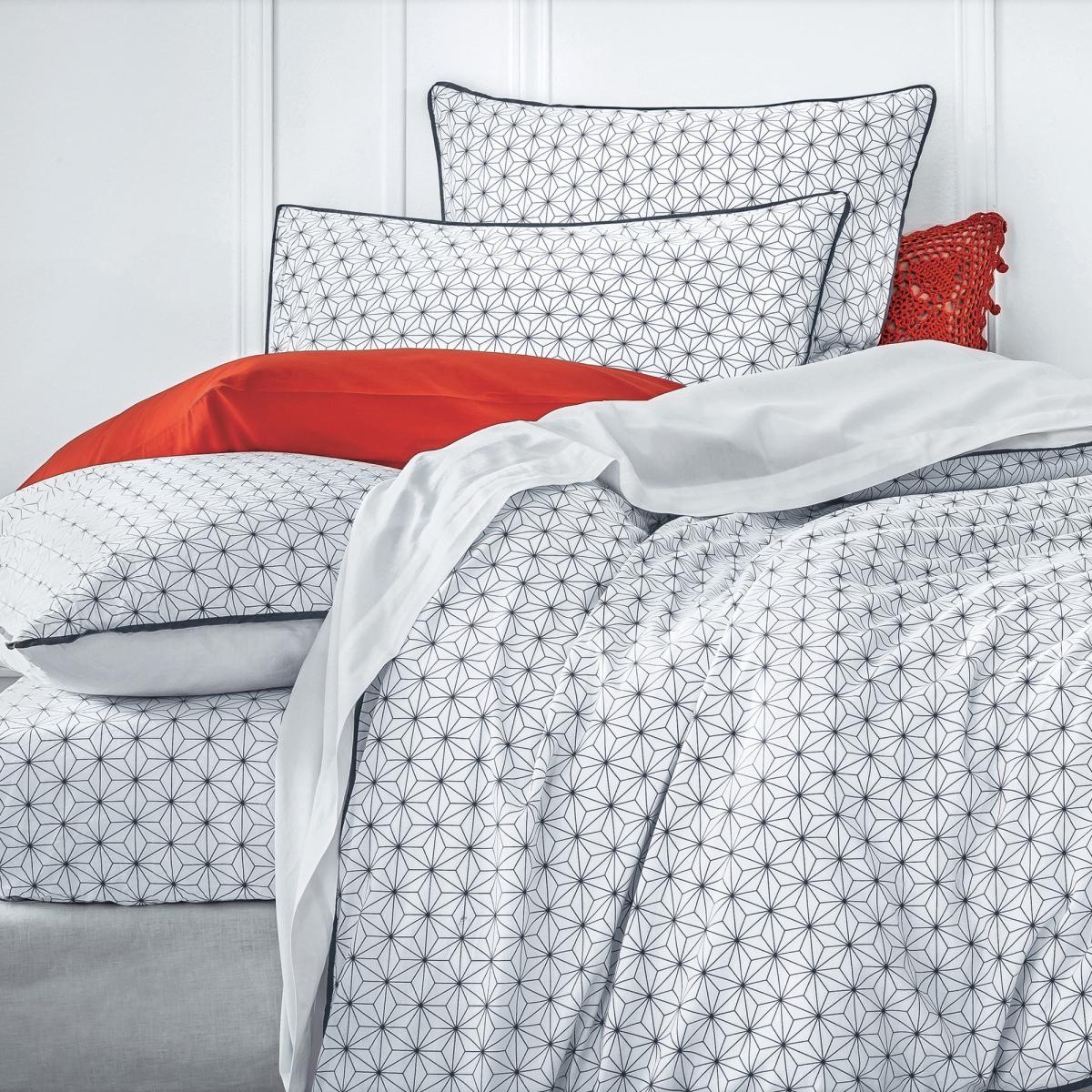 Nordic Geometric Printed Cotton Duvet Cover – image 3