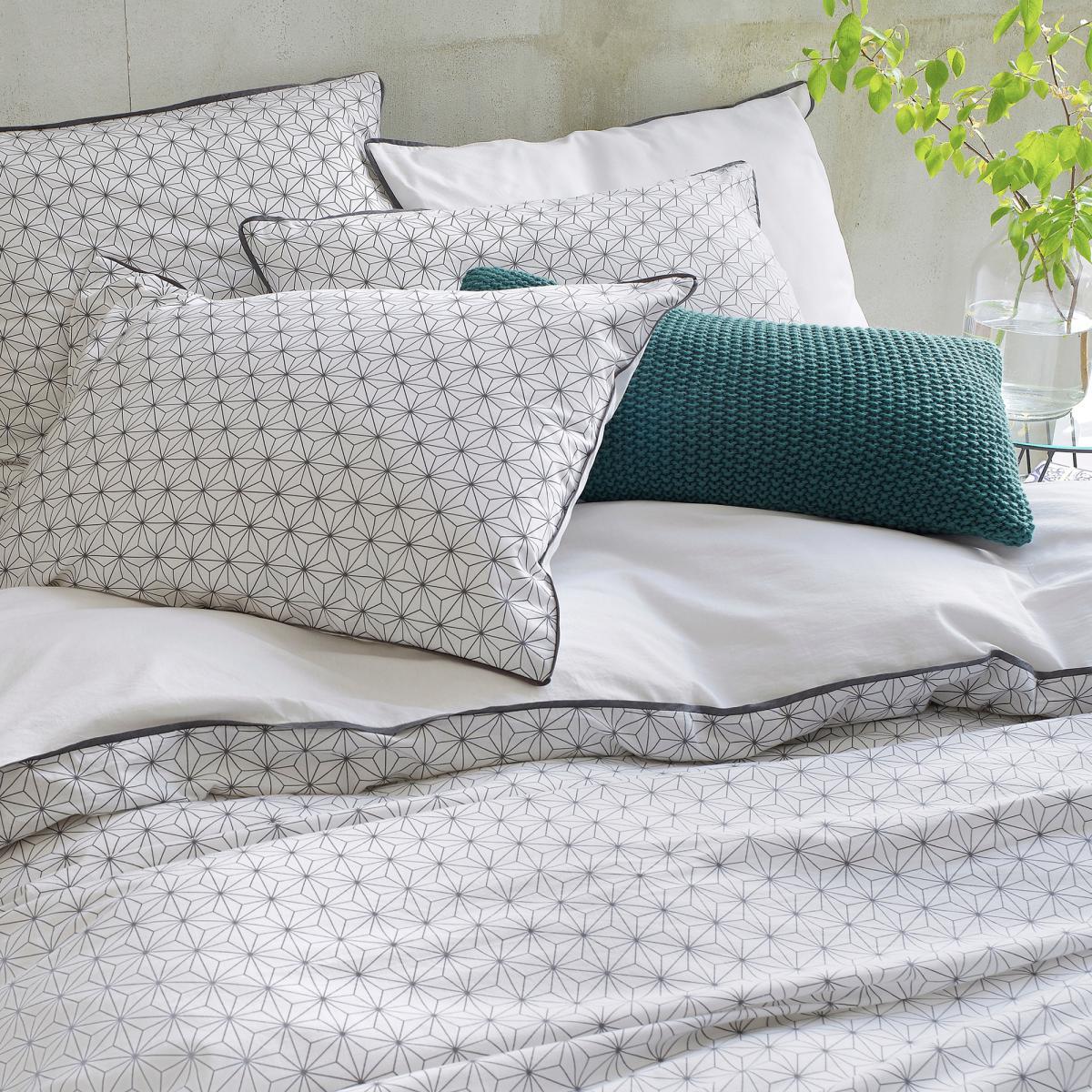 Nordic Geometric Printed Cotton Duvet Cover – image 4