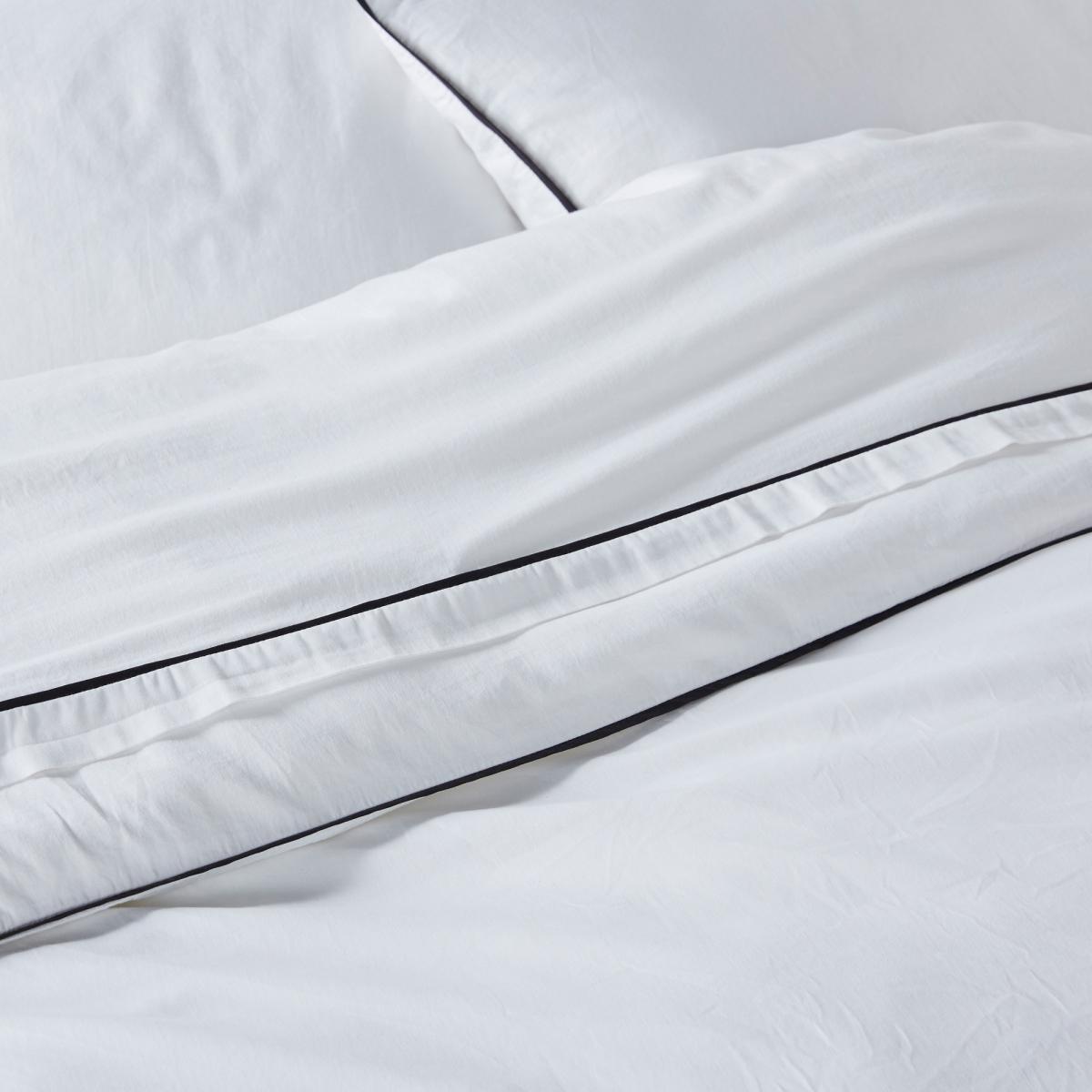 Pavone Washed Cotton Satin Duvet Cover – image 3