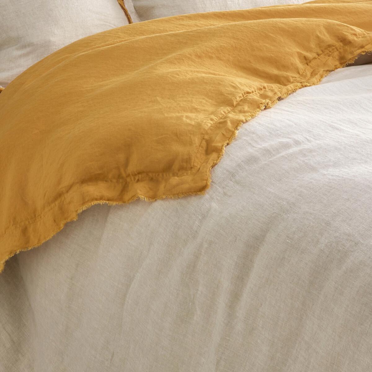 Alhanasia Double Fringe Washed Linen Duvet Cover – image 2
