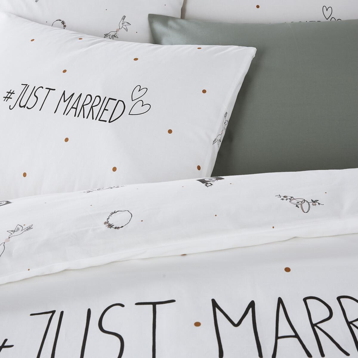 Just Married Cotton Duvet Cover – image 3