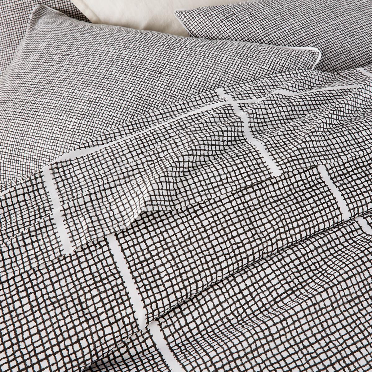 Jinties Reversible Cotton Duvet Cover in Check Print – image 2