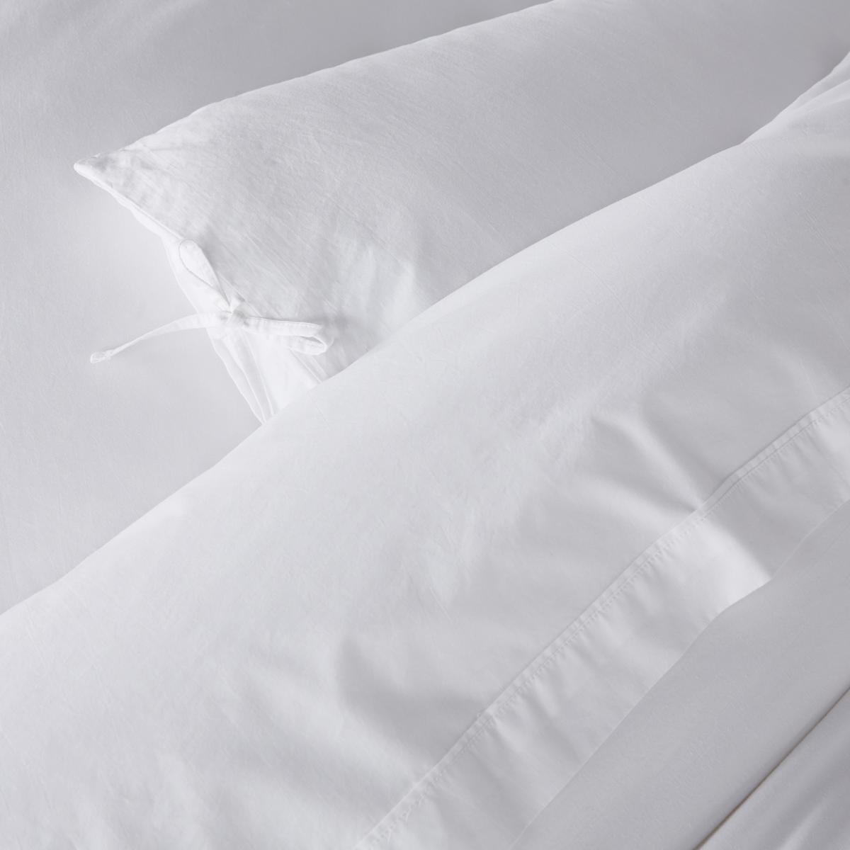 Toscane Washed Cotton Percale Duvet Cover – image 2