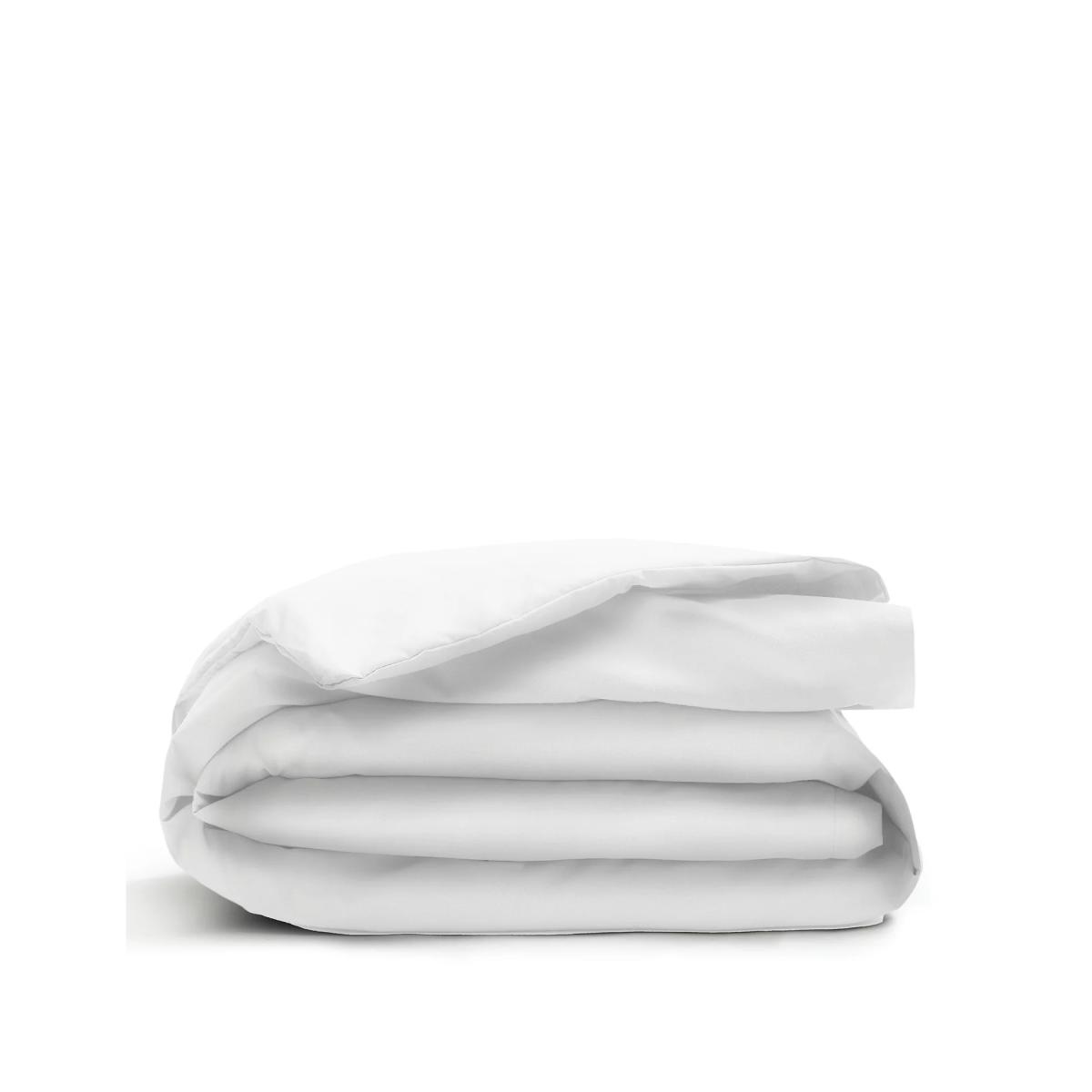 M&S Cotton Mix Non-Iron Duvet Cover - 5FT - White, White,Grey – image 2