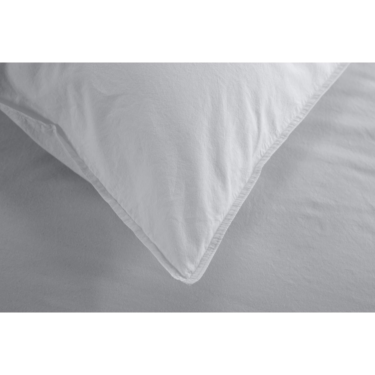 Alexia Stonewashed Cotton Duvet Cover + 2 Pillowcases, King, Light Grey – image 6
