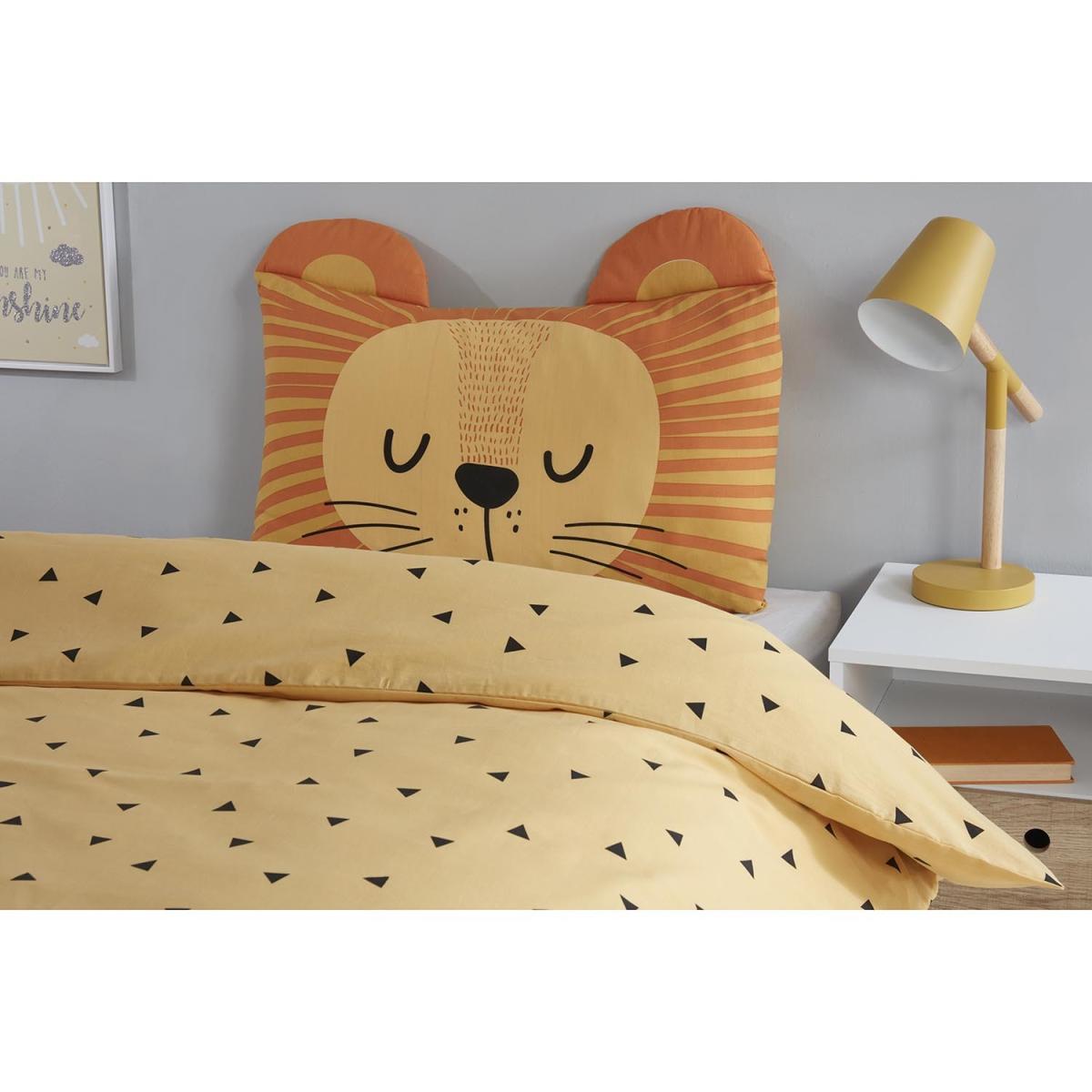Leo The Lion Duvet Cover and Pillowcase Set - Yellow – image 2