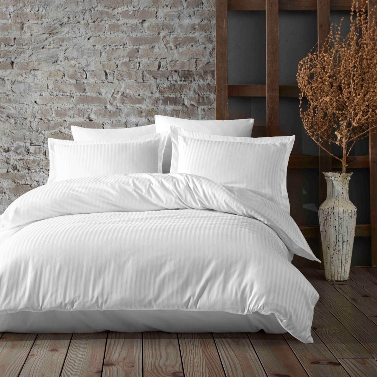 Pure Collection Cotton Sateen 6-Piece Bedding Set - White