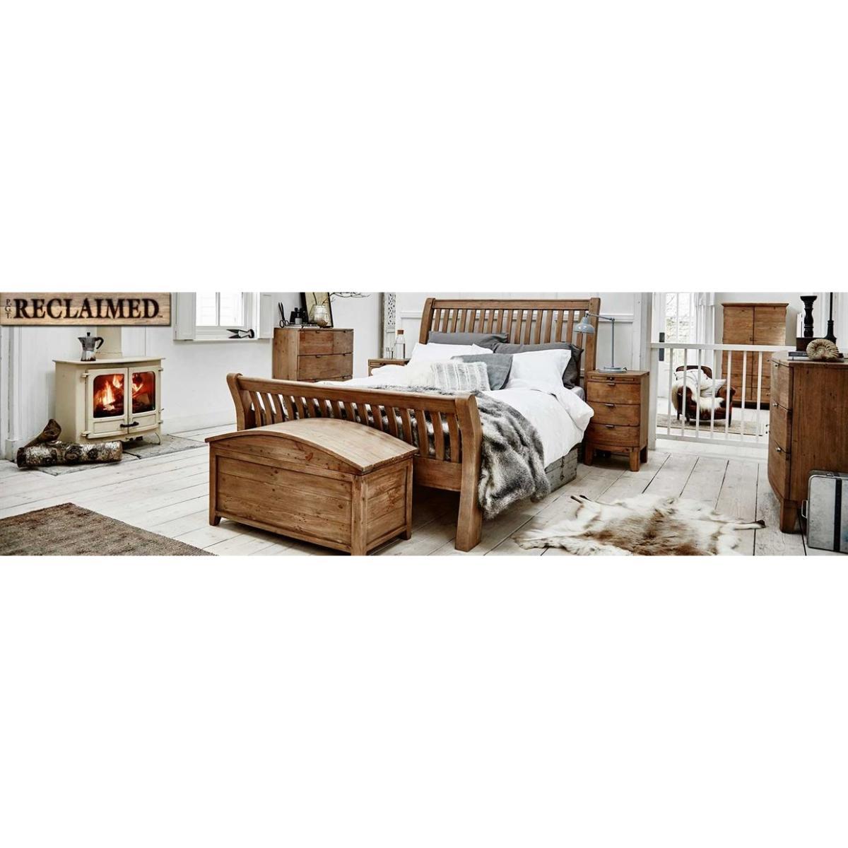 Rye Reclaimed Wood Bed Frame – image 8