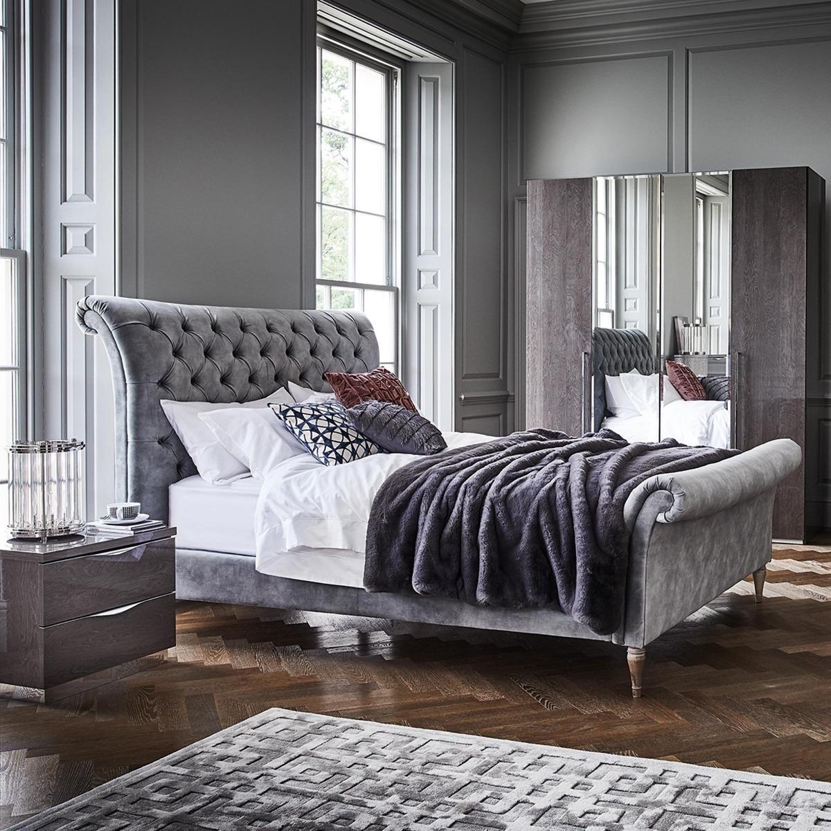Odeon Plush Velvet High End Bed Frame – image 2