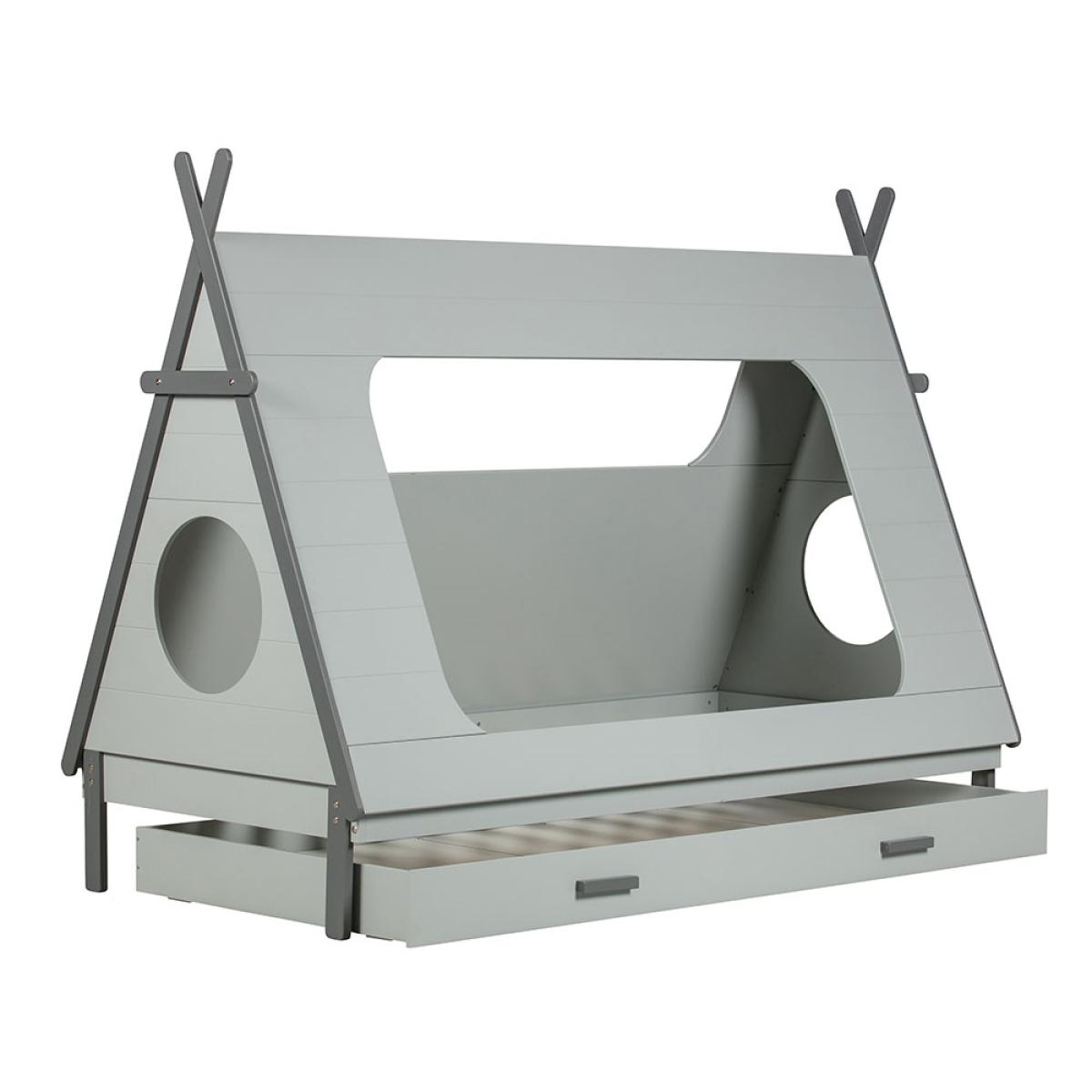 Trundle Drawer for Teepee Cabin Bed by Woood - Concrete Grey – image 5