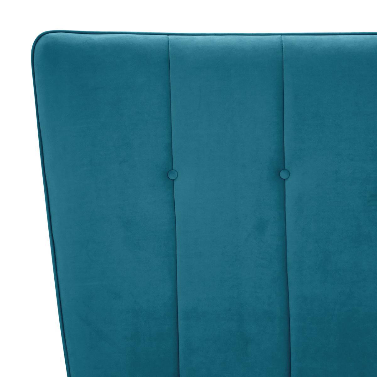 Isla Velvet Bed Frame - Teal Blue – image 6