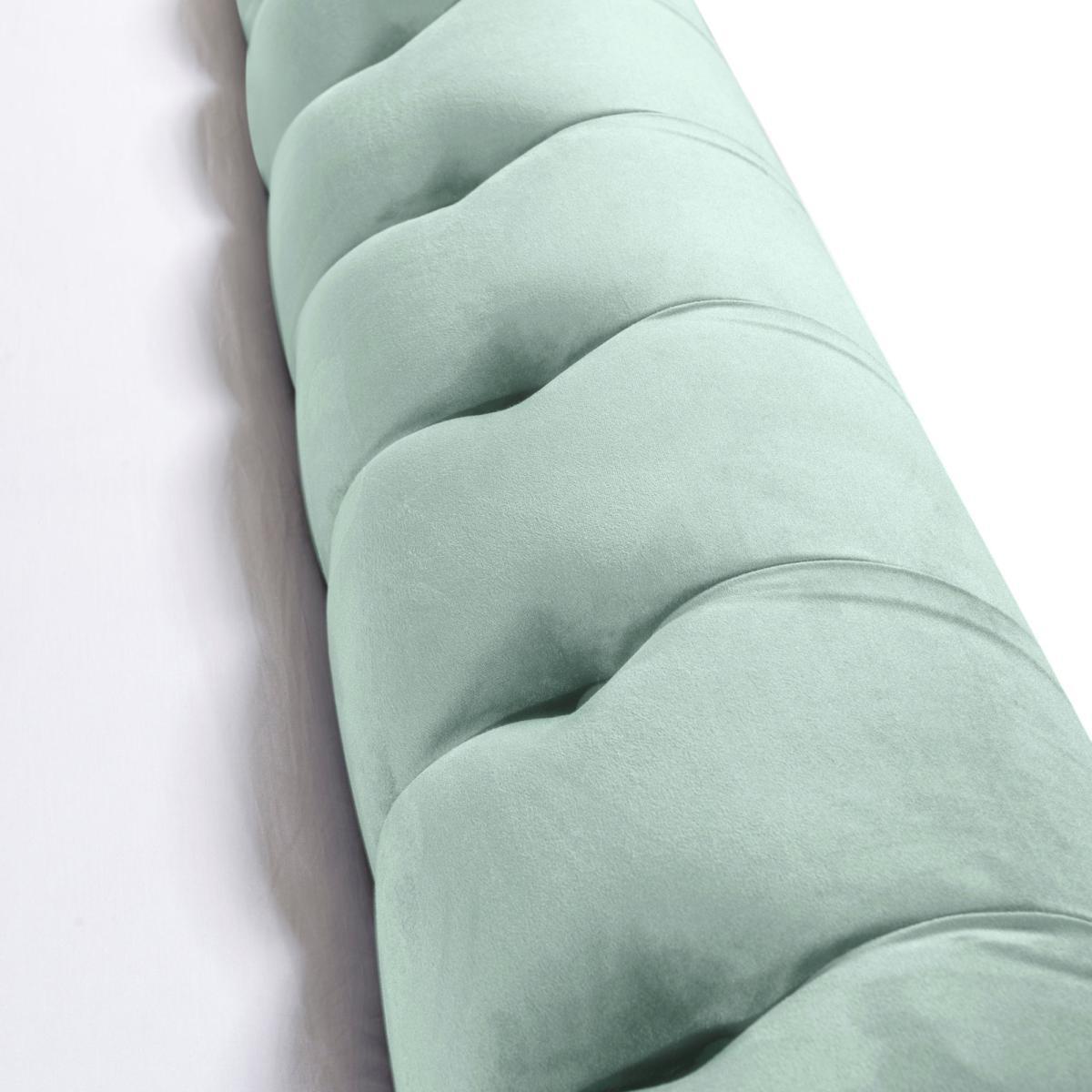 Fabio Velvet Seafoam Bed Frame Green – image 7