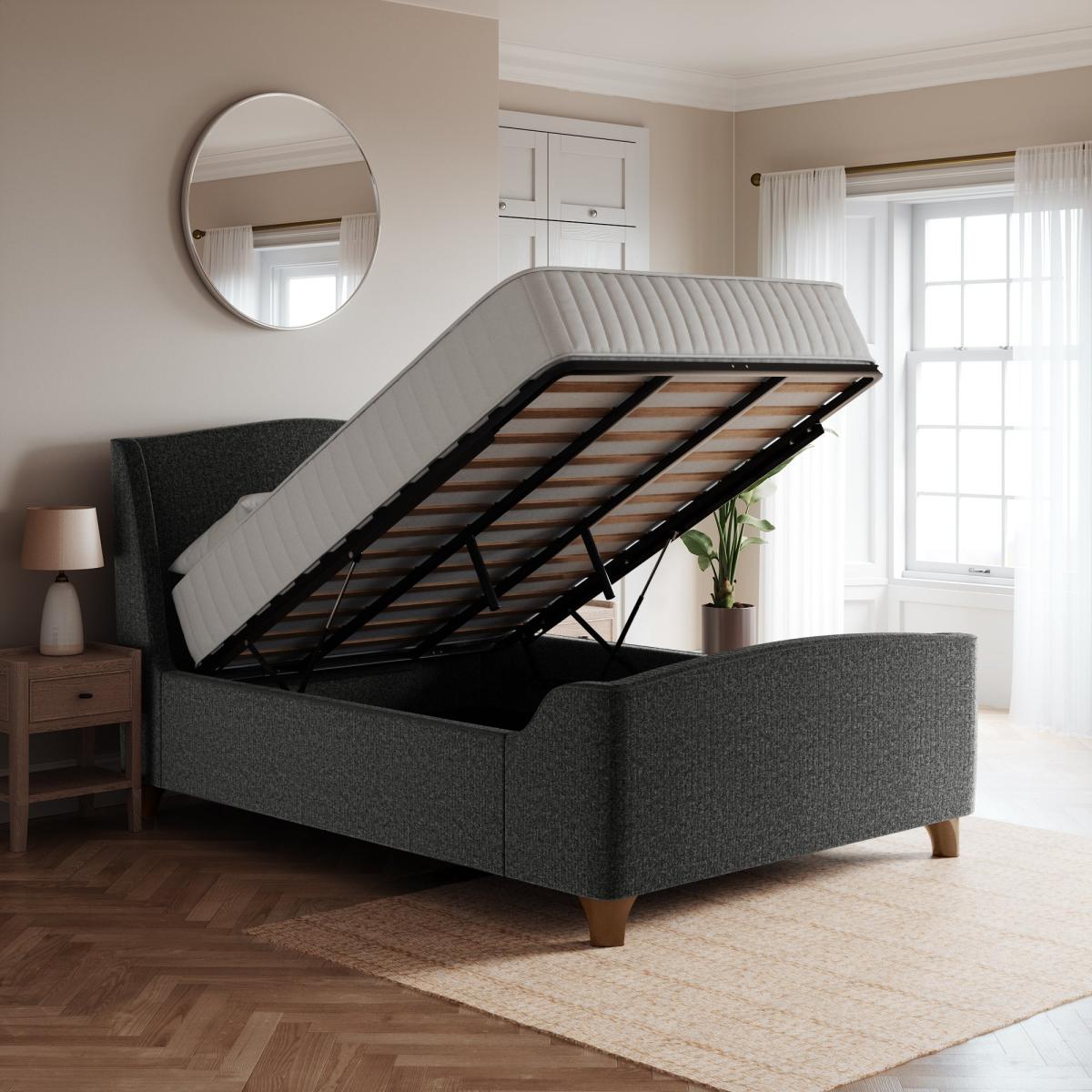 Dorma Heritage Fabric Bed Charcoal – image 5
