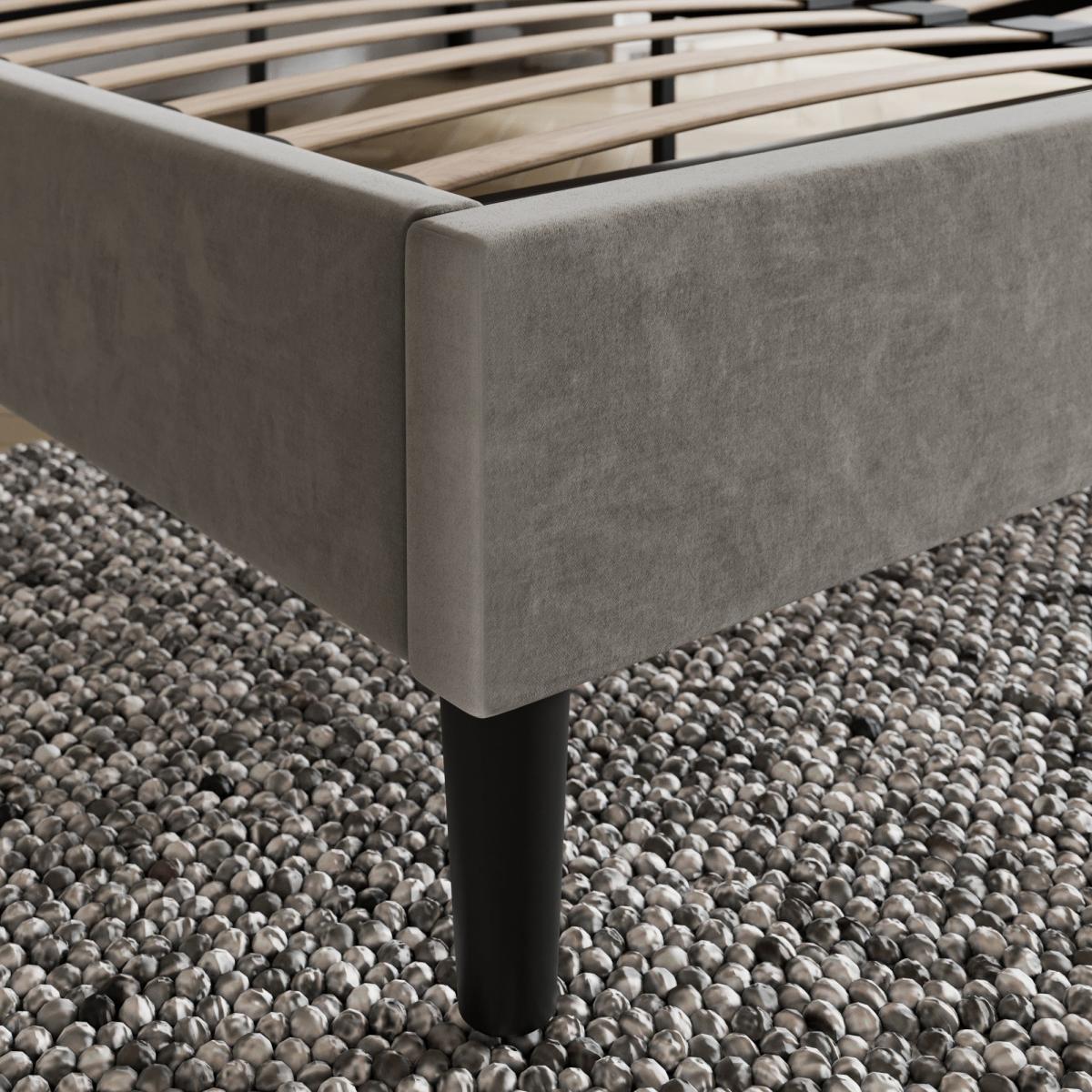 Imogen Luxe Velvet Bed Grey – image 4