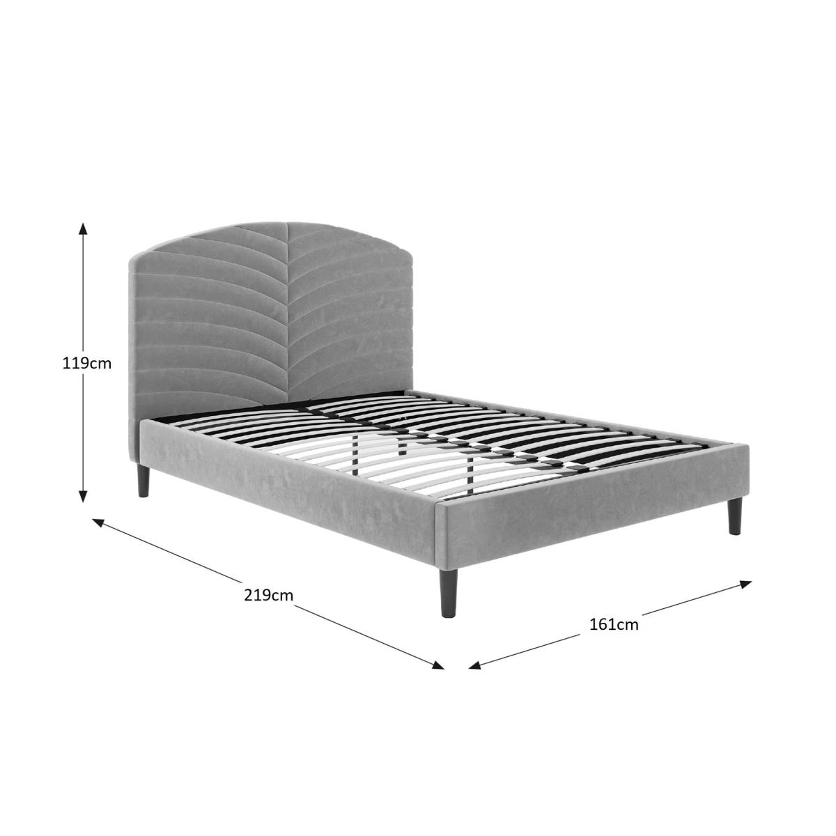 Imogen Luxe Velvet Bed Grey – image 7