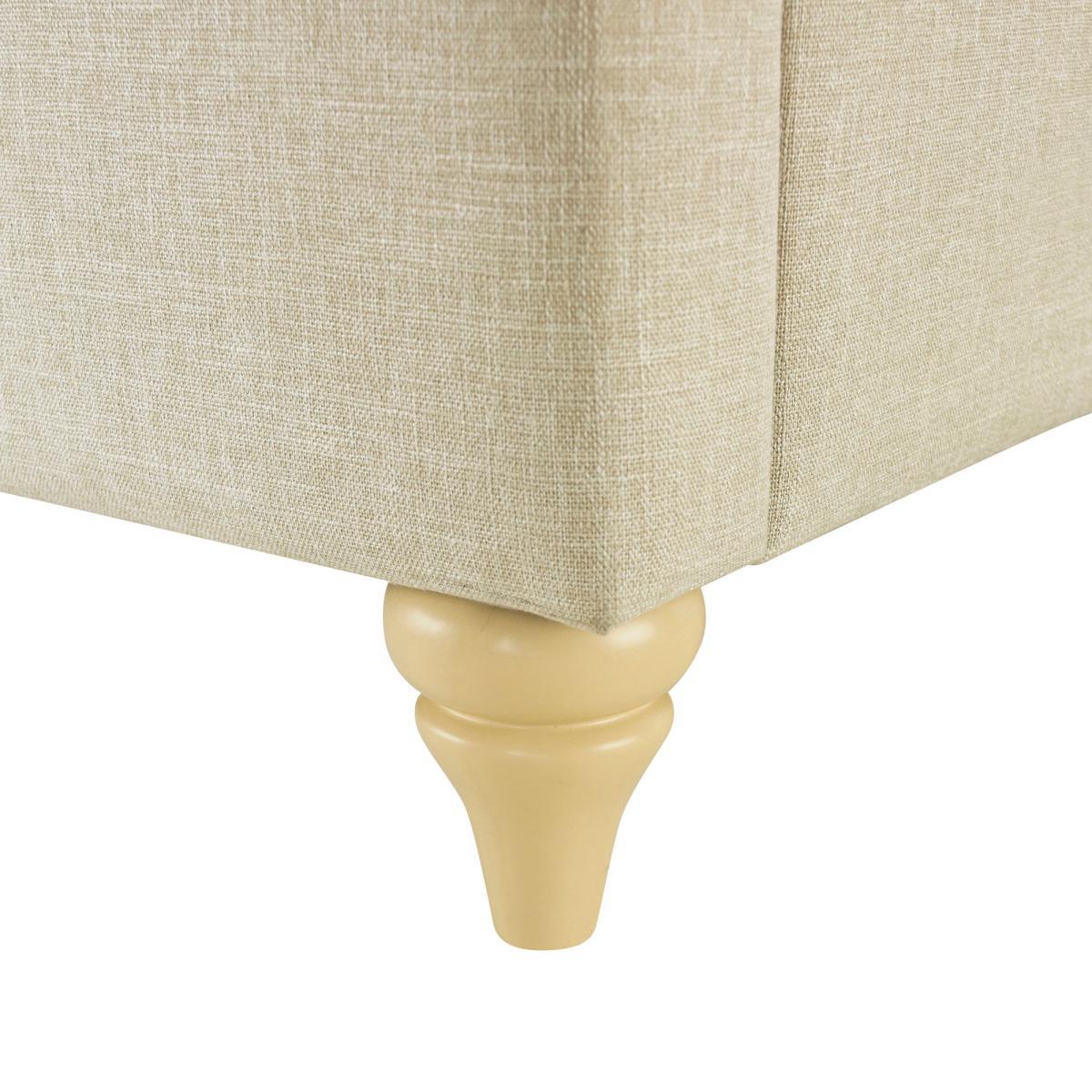 Balmoral Chesterfield Bed Frame Beige – image 4