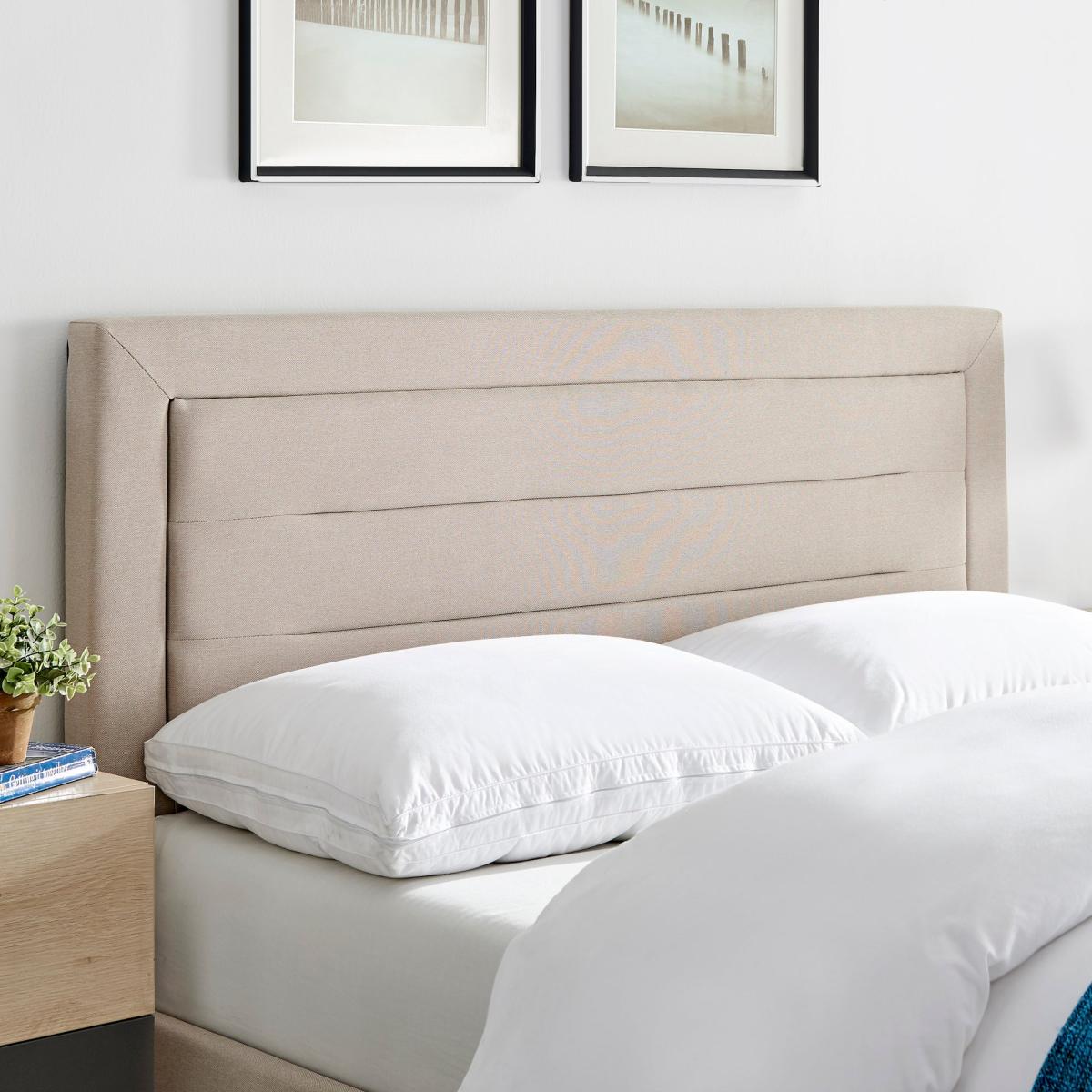 Picasso Biscuit Fabric Bed Frame Brown – image 3