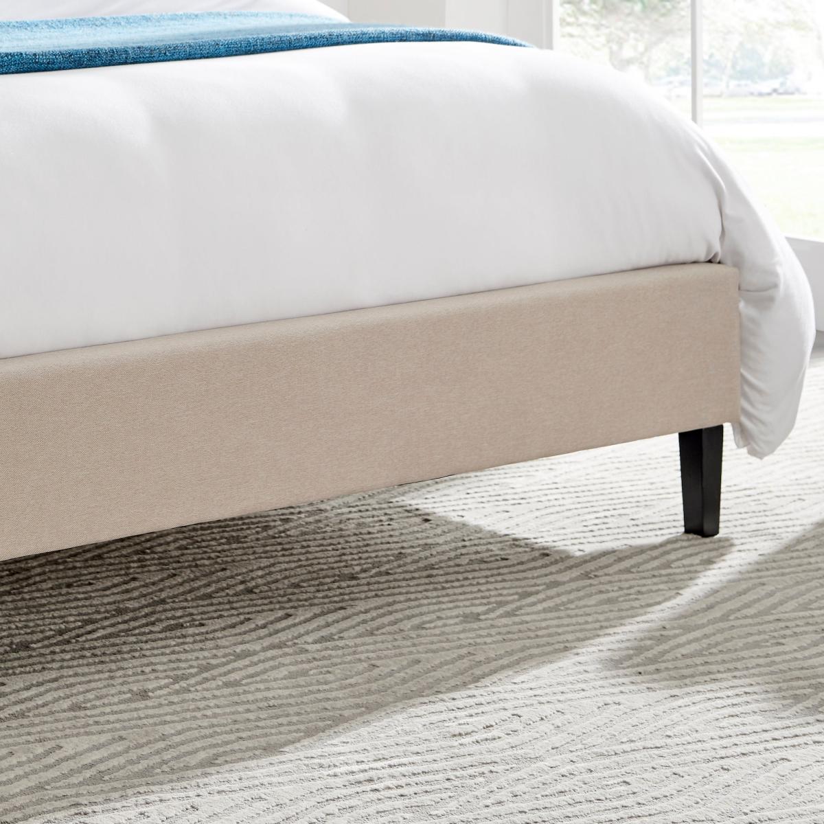 Picasso Biscuit Fabric Bed Frame Brown – image 4