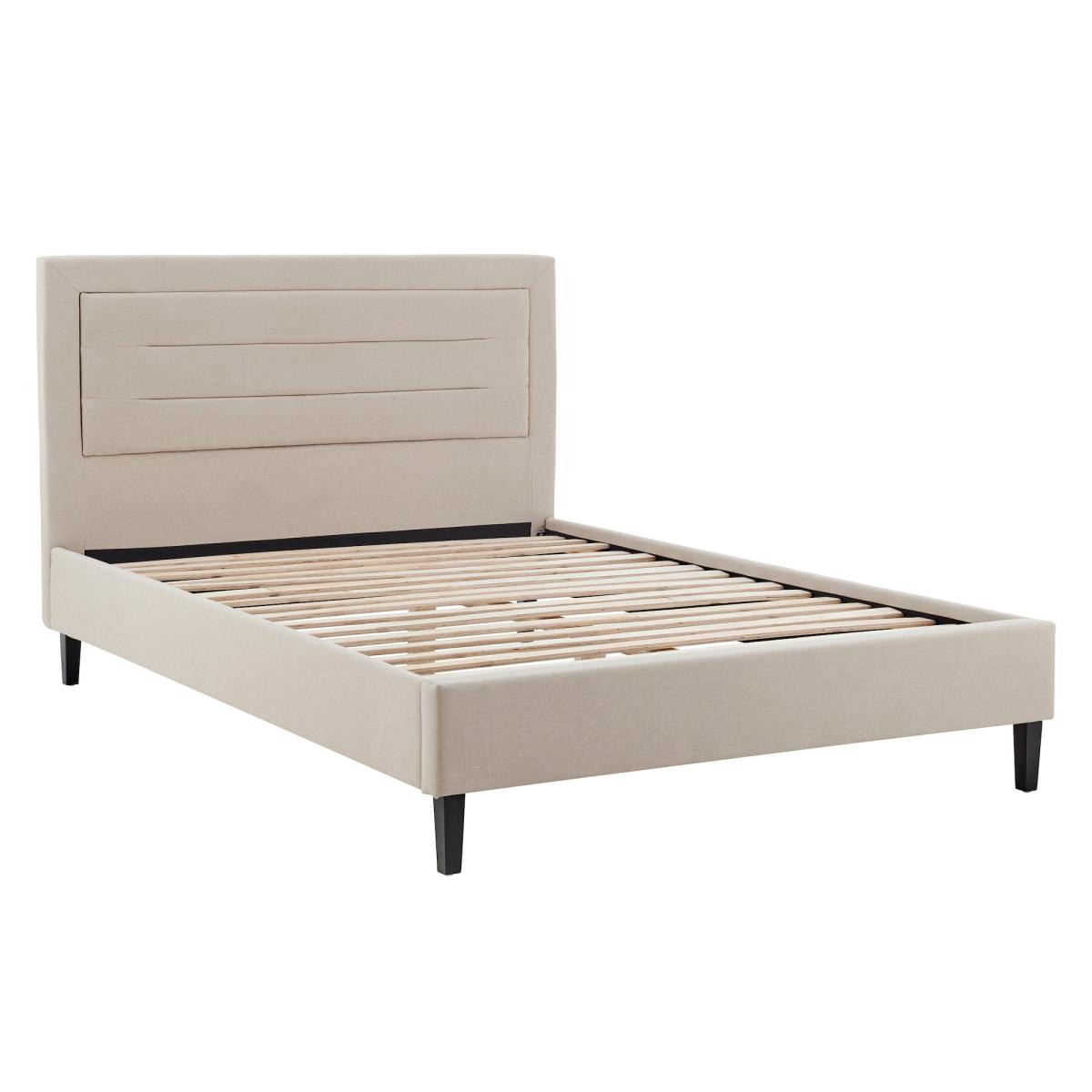 Picasso Biscuit Fabric Bed Frame Brown – image 5