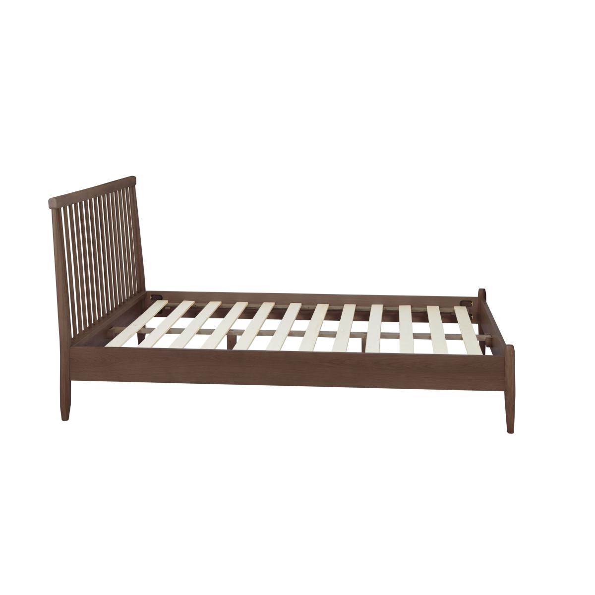 Spindle Wooden Bed Dark Brown – image 9