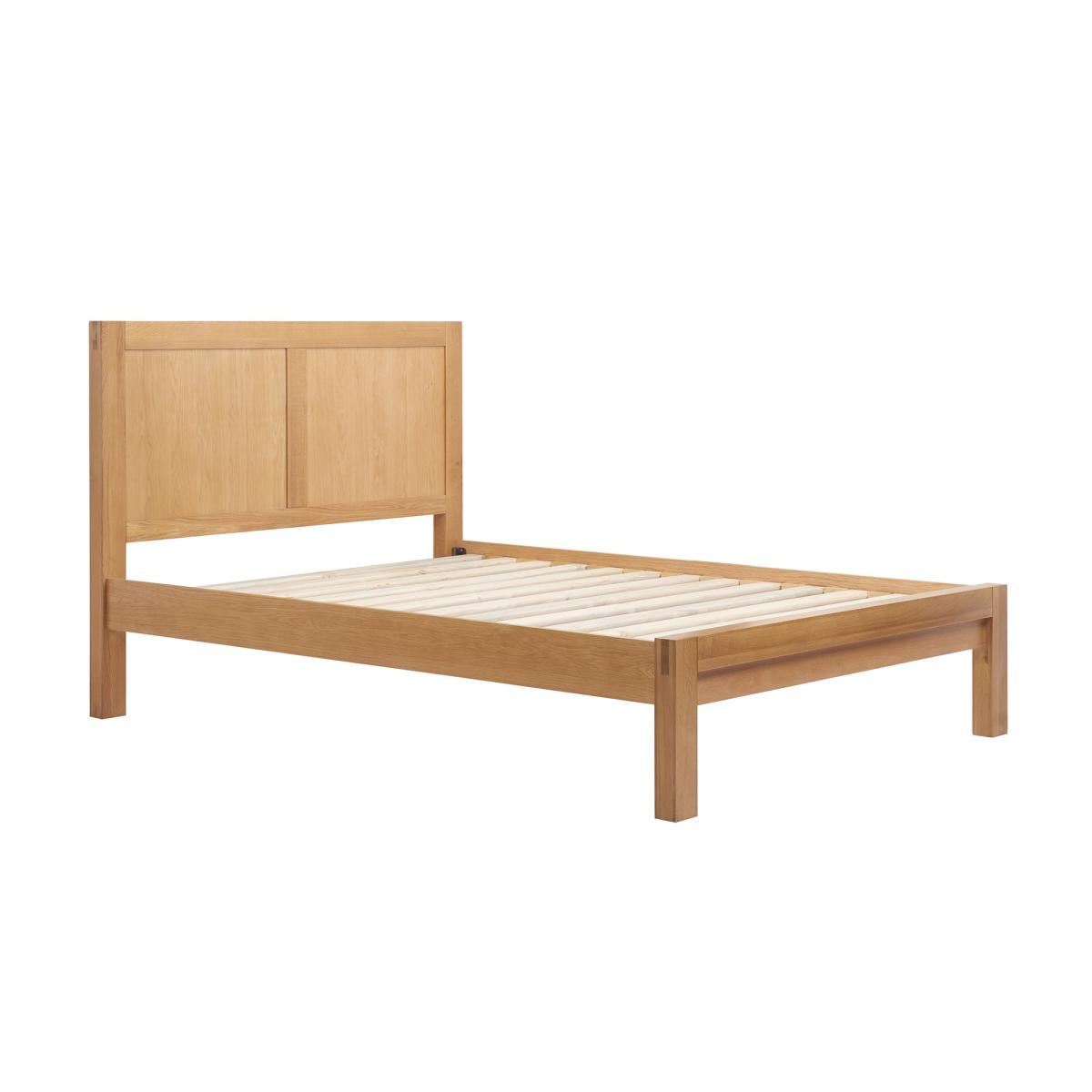 Bellevue Oak Bed Light Brown – image 6