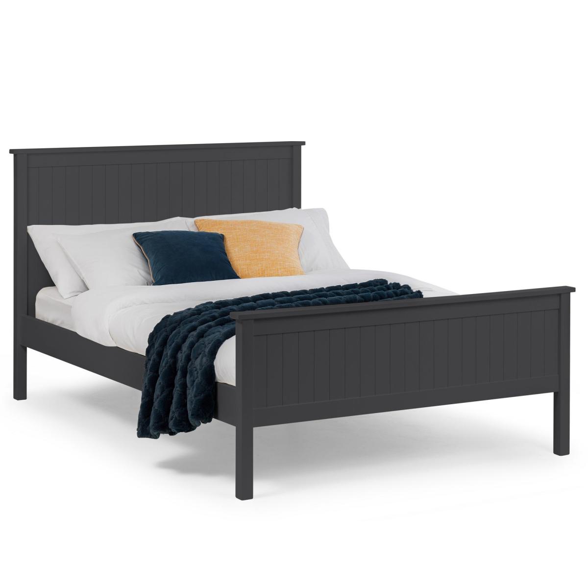 Maine Wooden Bed Frame Black – image 2