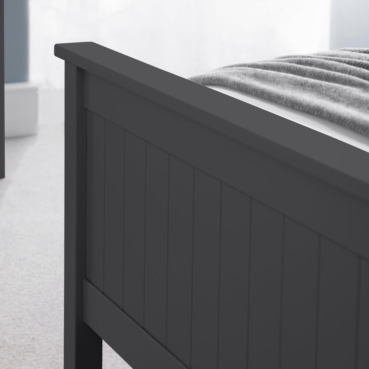 Maine Wooden Bed Frame Black – image 5