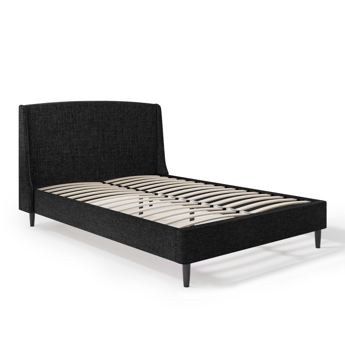 Mason Buttoned Woven Fabric Bed Grey – image 6