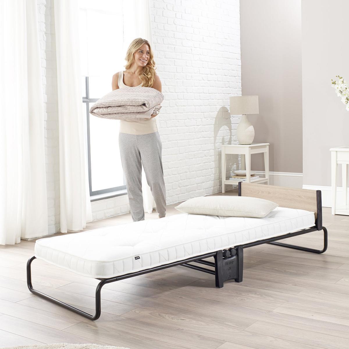 Revolution Folding Bed Frame with Mattress Black – image 8
