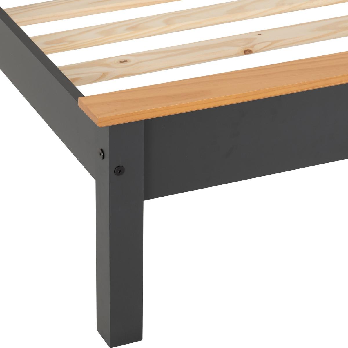 Monaco Low Foot End Bed Frame Charcoal (Grey) – image 6